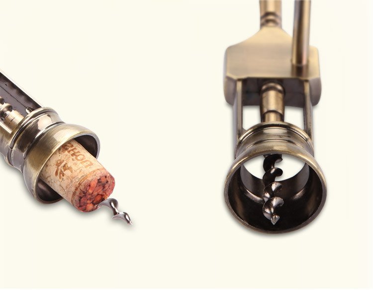 Brushed Metal Wine Corkscrew