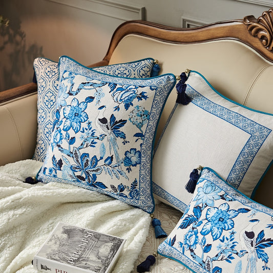 Hampton Haven Blue & White Cushion Covers