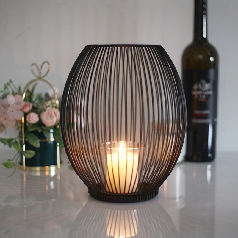 Metal Elegance Candle Holder