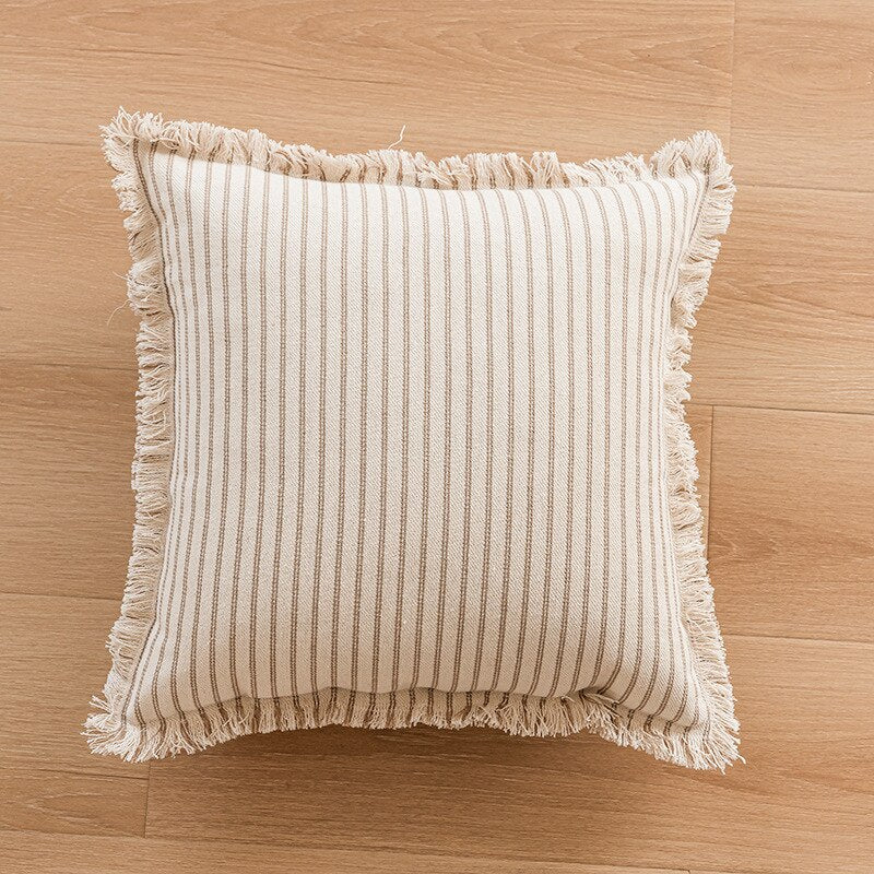 Linen Elegance Pin Striped Pillow Case