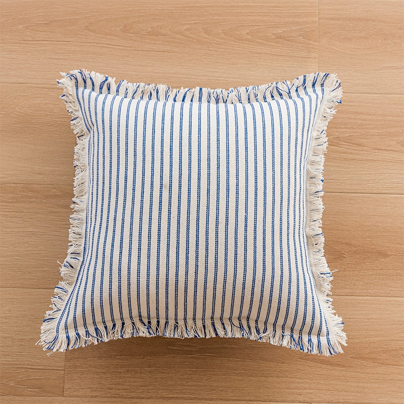 Linen Elegance Pin Striped Pillow Case