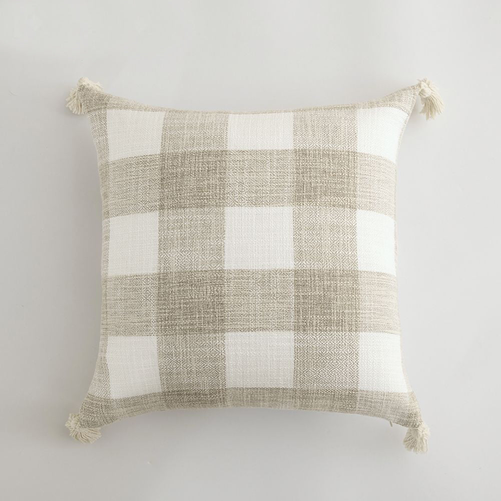 Plaid Linen Delights Cushion Covers