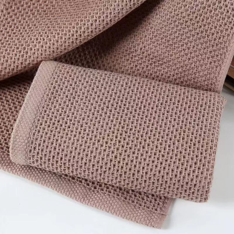 Cotton Soft Honeycomb Clean Towel Set