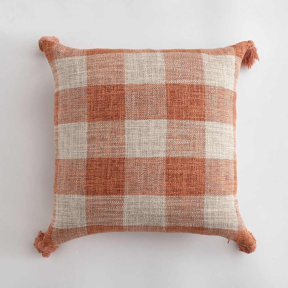 Plaid Linen Delights Cushion Covers