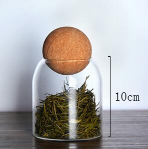 Cork Sphere Elegance Glass Canisters