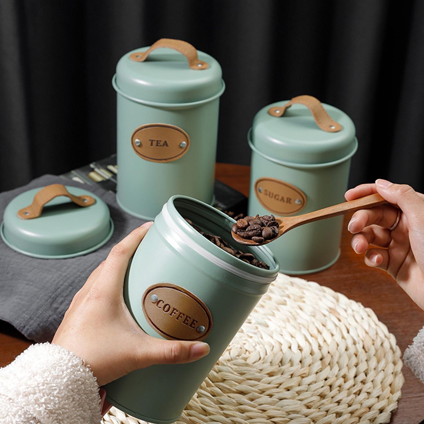 Pastel Trio Canister Set