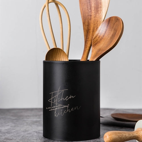 Sleek Chef Stainless Utensil Caddy