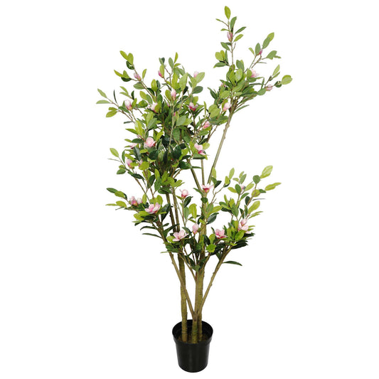 Artificial Potted Magnolia Tree with Pink Flowers 250cm