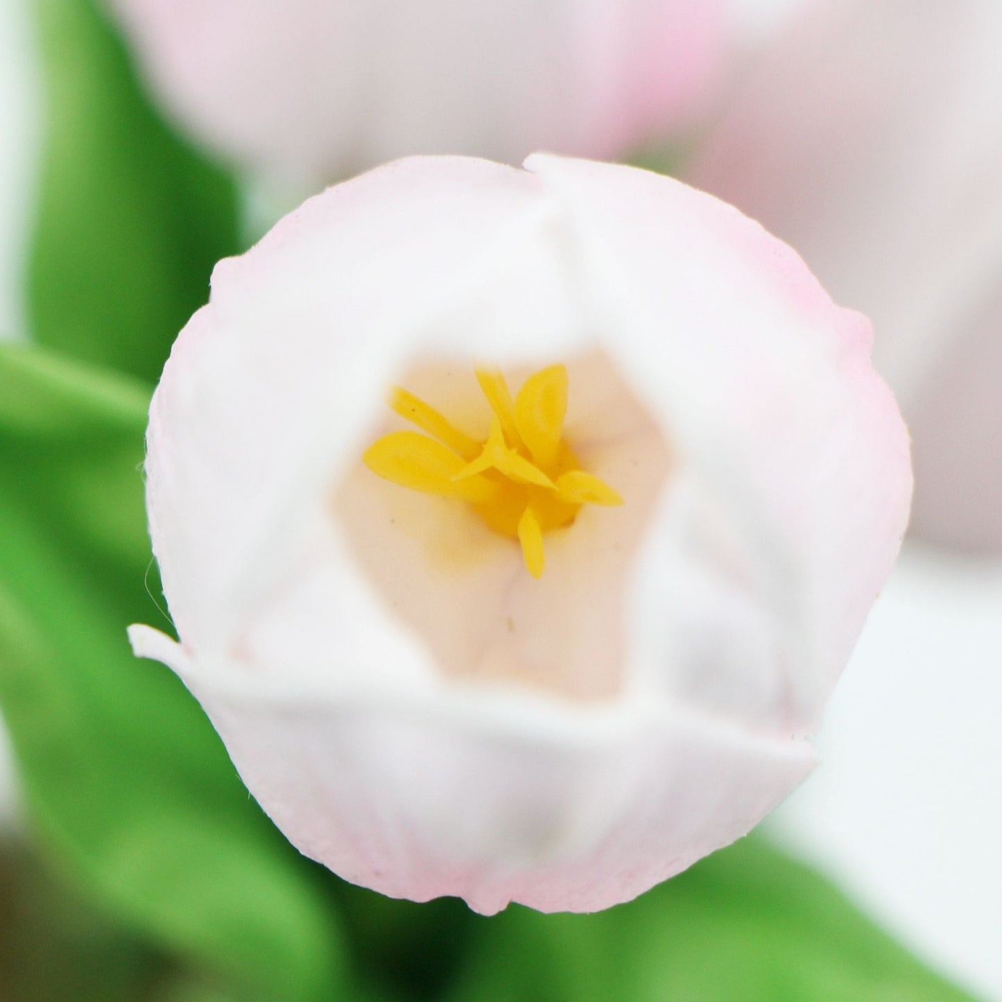 Artificial Flowering Pink Tulip Plant Arrangement