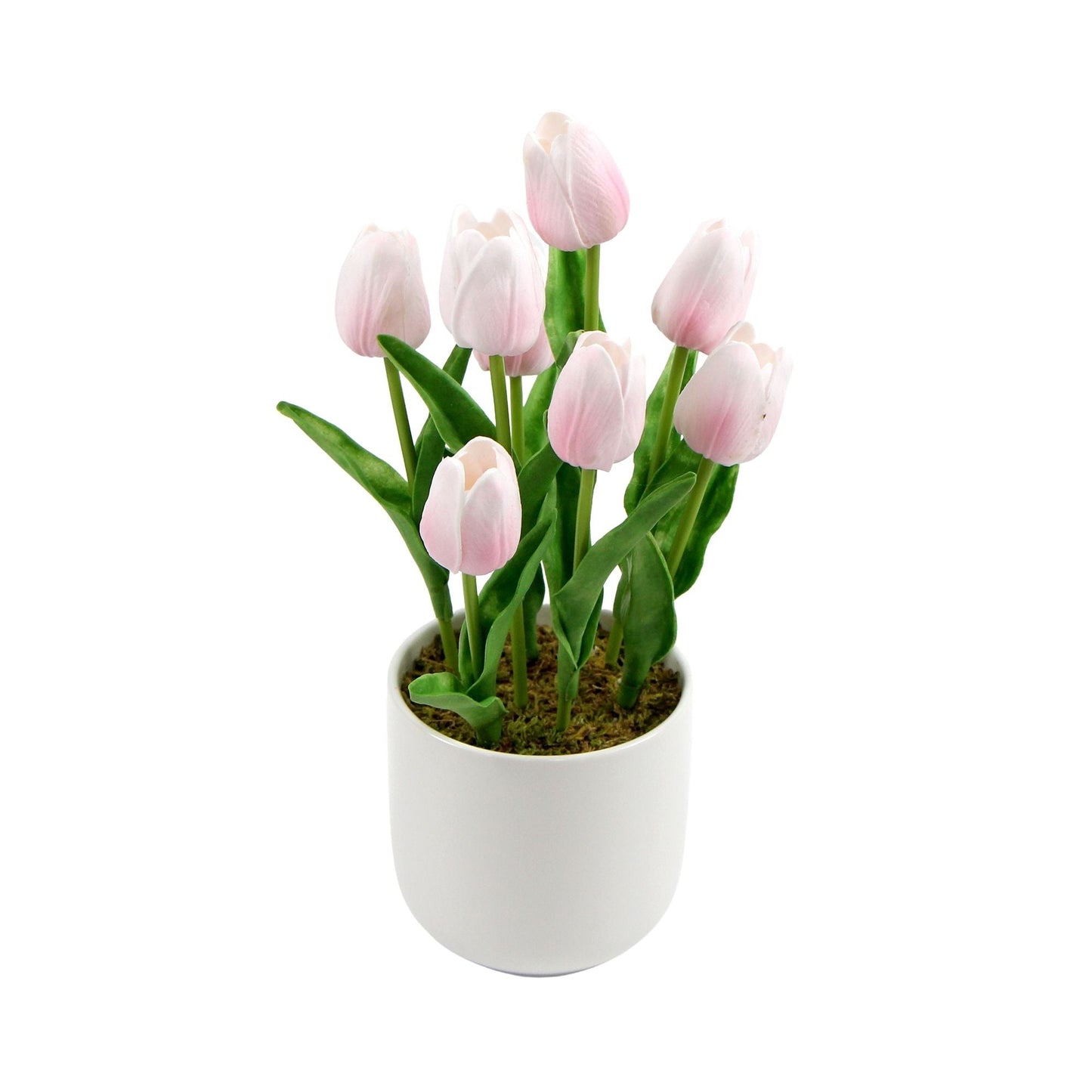 Artificial Flowering Pink Tulip Plant Arrangement