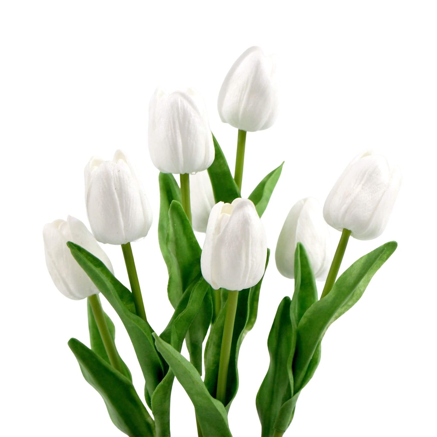 Artificial Flowering White Tulip Plant Arrangement