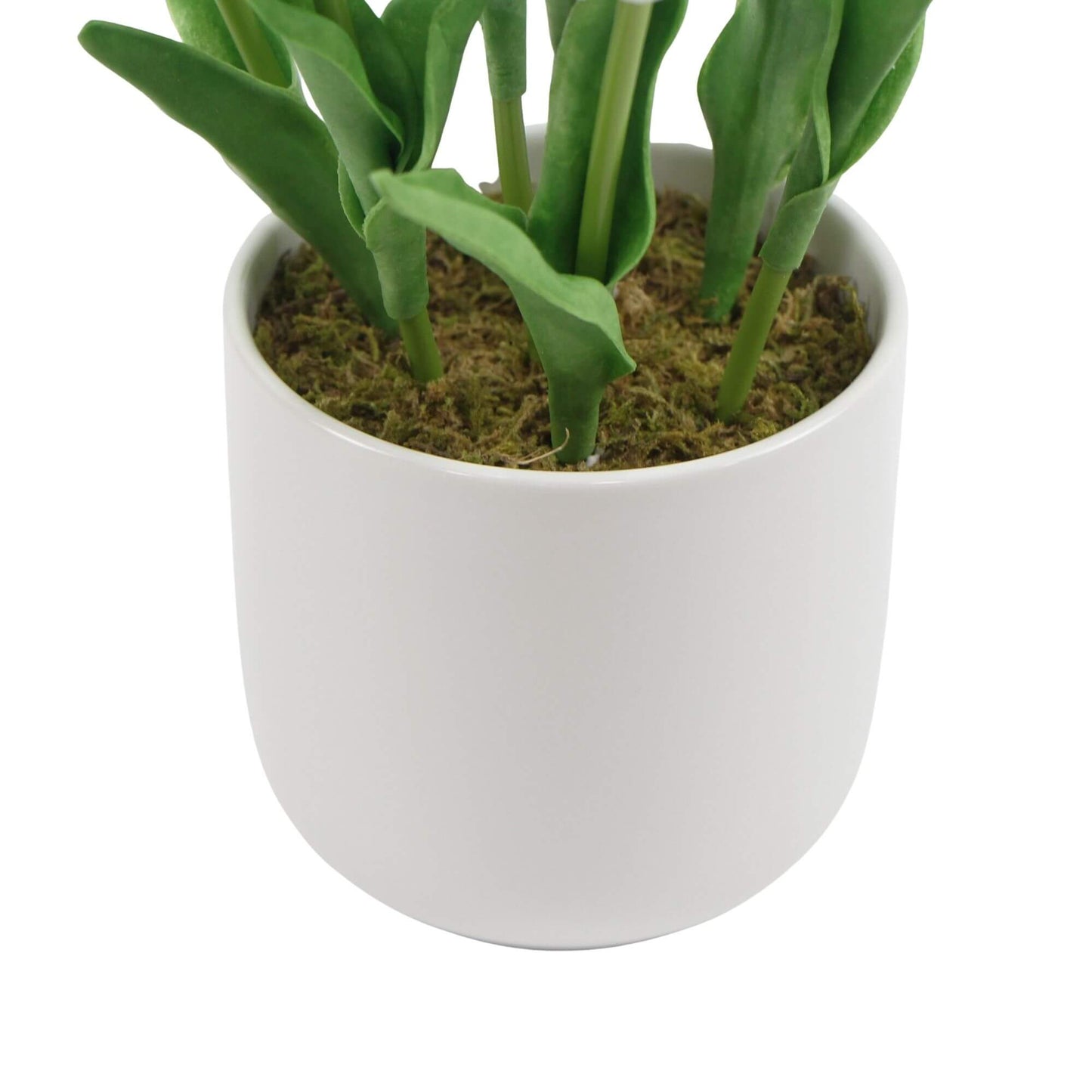 Artificial Flowering White Tulip Plant Arrangement