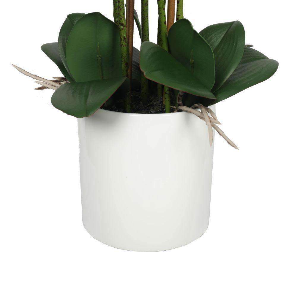 Artificial Multi-Stem White Orchid 65cm