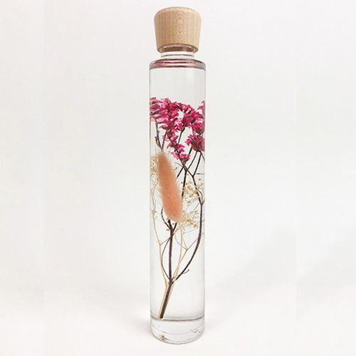 Pink Bloom Preserved Flower Bottle