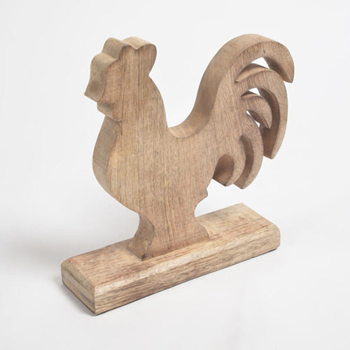 Country Charm Wooden Rooster