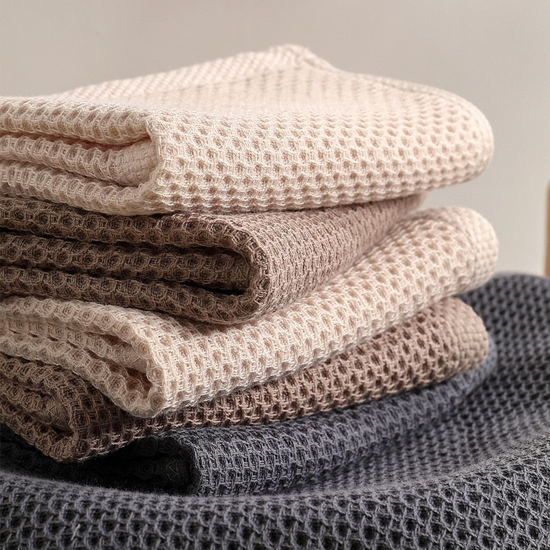 Cotton Soft Honeycomb Clean Towel Set