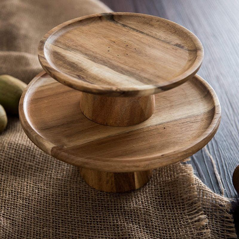 Rustic Elegance Timber Cake Stand